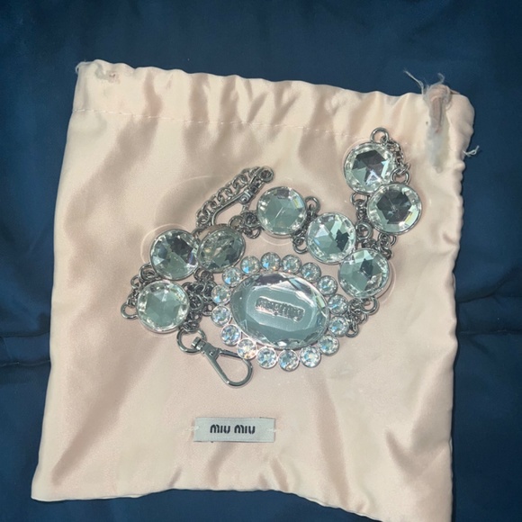 Miu Miu Crystal nappa leather handbag - Picture 6 of 10